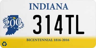 IN license plate 314TL