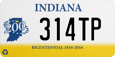 IN license plate 314TP