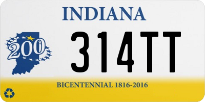 IN license plate 314TT