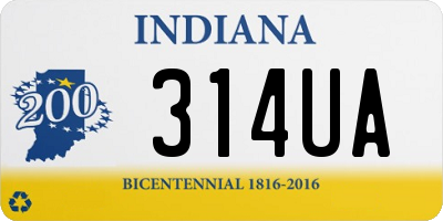 IN license plate 314UA