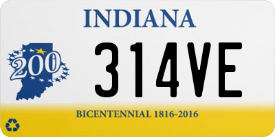 IN license plate 314VE