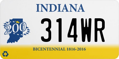 IN license plate 314WR