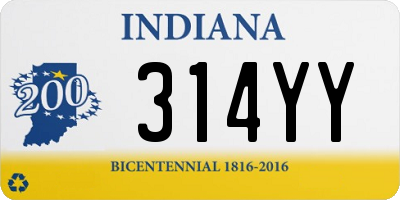 IN license plate 314YY