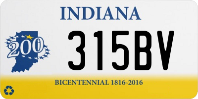 IN license plate 315BV