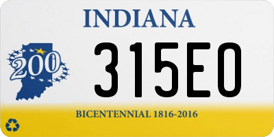 IN license plate 315EO