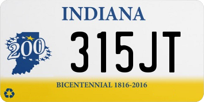 IN license plate 315JT
