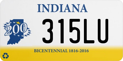 IN license plate 315LU