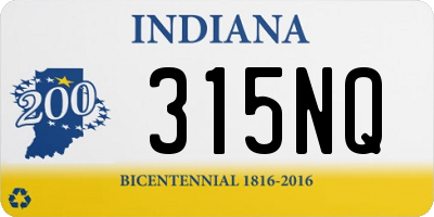 IN license plate 315NQ