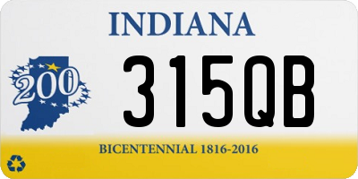 IN license plate 315QB