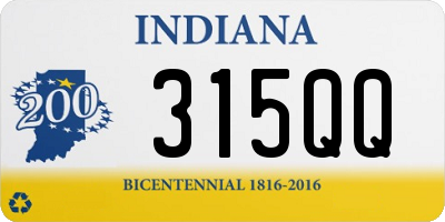 IN license plate 315QQ