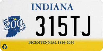 IN license plate 315TJ