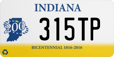 IN license plate 315TP