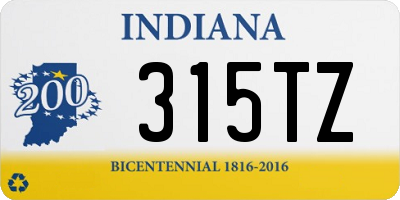 IN license plate 315TZ