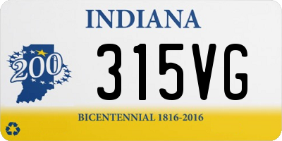 IN license plate 315VG