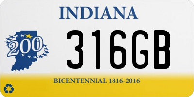 IN license plate 316GB