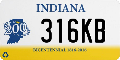 IN license plate 316KB