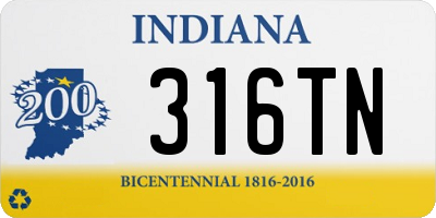 IN license plate 316TN