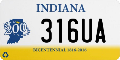 IN license plate 316UA