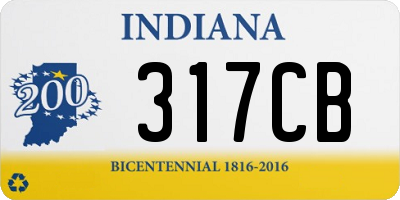 IN license plate 317CB