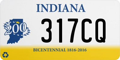 IN license plate 317CQ