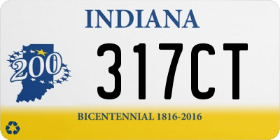 IN license plate 317CT