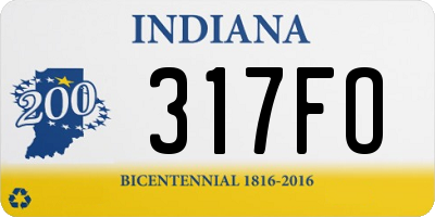 IN license plate 317FO