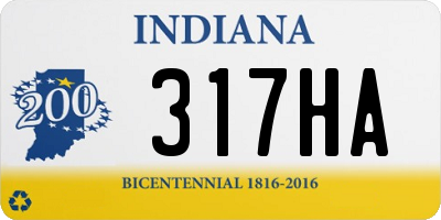 IN license plate 317HA