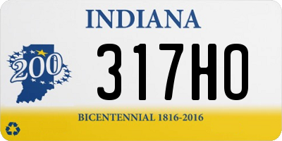 IN license plate 317HO