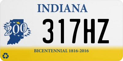 IN license plate 317HZ