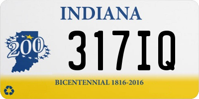 IN license plate 317IQ