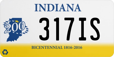 IN license plate 317IS