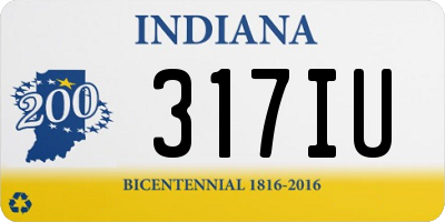 IN license plate 317IU