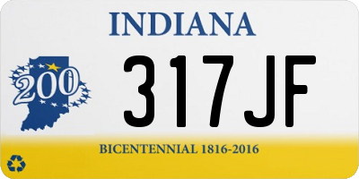 IN license plate 317JF