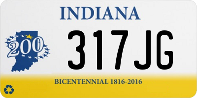 IN license plate 317JG