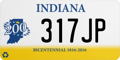 IN license plate 317JP