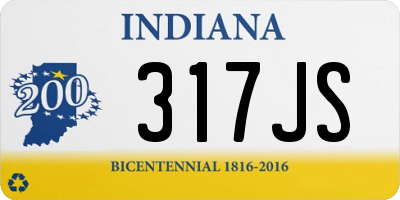 IN license plate 317JS