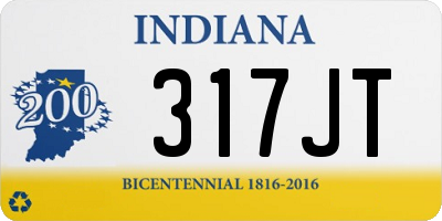 IN license plate 317JT