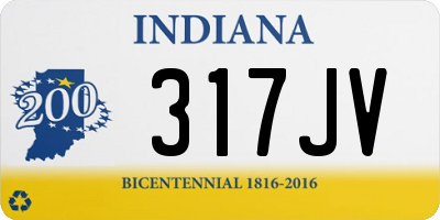 IN license plate 317JV