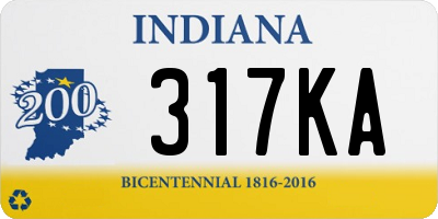 IN license plate 317KA