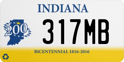 IN license plate 317MB