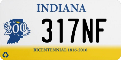 IN license plate 317NF