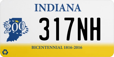 IN license plate 317NH