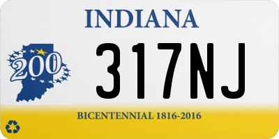 IN license plate 317NJ