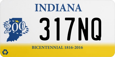 IN license plate 317NQ