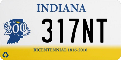 IN license plate 317NT