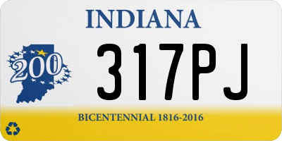 IN license plate 317PJ