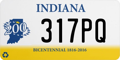 IN license plate 317PQ