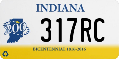 IN license plate 317RC