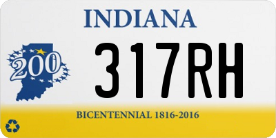 IN license plate 317RH