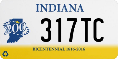 IN license plate 317TC